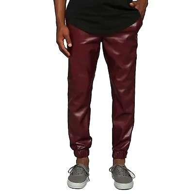 Men Jogger Track Pants 100% Genuine Lambskin Leather Casual Sports Wear Trouser • $119.99