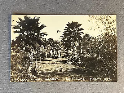 Florida FL RPPC Miami Lost Lake Alpine Garden Ca 1940 • $6.99