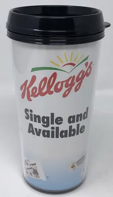 Vintage Kelloggs Travel Mug Tumbler Nutri-grain Rice Krispies Treats Pop-Tarts • $30.92