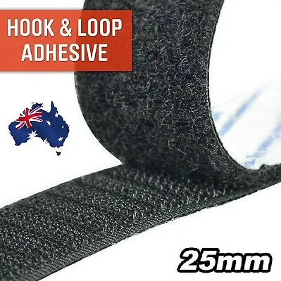 Self Adhesive Hook And Loop Fastener Tape Sticky Fastening Tape Sew Fasteners • $11.49