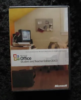 MICROSOFT OFFICE Student And Teacher Edition 2003 W/ Product Key/Intro Booklet • $3.99