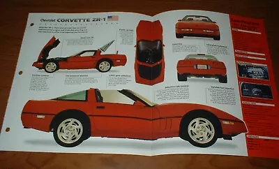 ★★1990-91 Chevy Corvette Zr-1 Original Imp Brochure Specs Info 90 91 Zr1★★ • $12.59