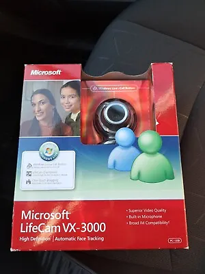Microsoft Lifecam VX-3000 USB 2.0 Webcam New In Box • $21.95
