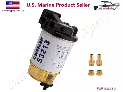 Mercury Yamaha Outboard Boat Fuel Filter Water Separator Marine 10 Micron S3213 • $30.85