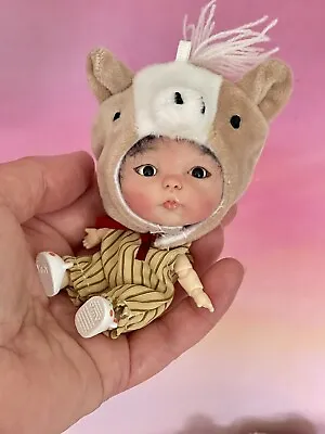 Ob11 Obitsu Bjd  Ooak Art Doll Mini Obitsu 11. 4 Inch . Full Set Hand Made Head. • $175