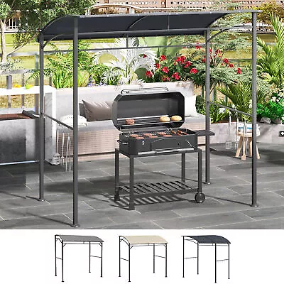 2M BBQ Gazebo Tent Pavilion Grill Canopy With Hooks Garden Metal • £104.99