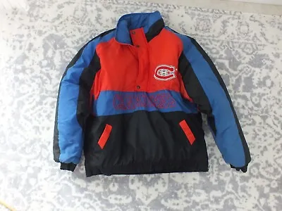 Montreal Canadiens Winter Jacket Coat Pullover Vintage 1990s Color Blocked M/M • $35.44
