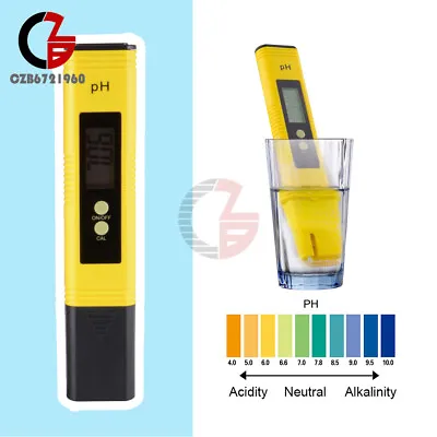 £6.62 • Buy 2-Buttons Digital LCD PH Meter Pocket Tester Pen Monitor For Aquarium Pool Wine