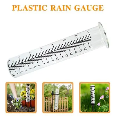 Capacity Rain Gauge Glass Replacement Tube For Yard Outdoor Garden Home Fast • £8.17