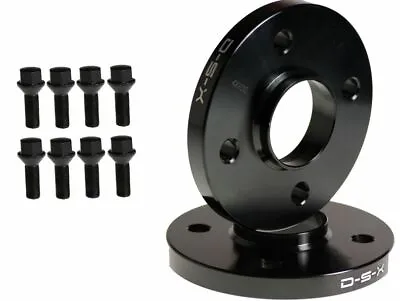 20MM BLACK Wheel Spacers 4x100 + CONICAL SEAT BOLTS For VW MK1 MK2 MK3 + BMW E30 • $55.90