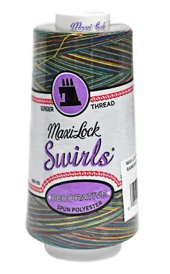 Maxi Lock Swirls Rainbow Swirl Serger Thread  53-M67 • $13.95