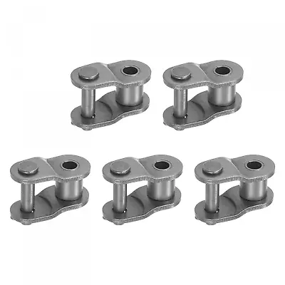 Uxcell 5Pcs #80 Chain Offset Half Link Roller 1  Pitch Carbon Steel Standard C • $19.30