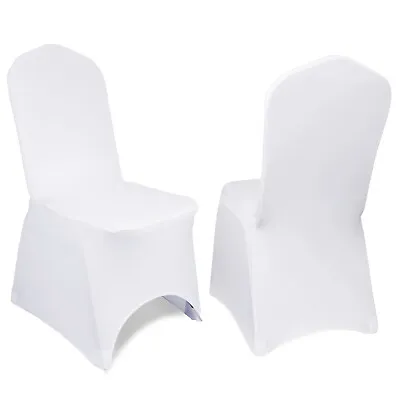 £0.99 • Buy Hire - White Chair Covers For Wedding Party Decoration - Use/return