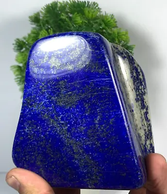 822 Gram Lapis Lazuli Freeform AAA+ Tumbled Rough Polished Slab From Afghanistan • $104.99