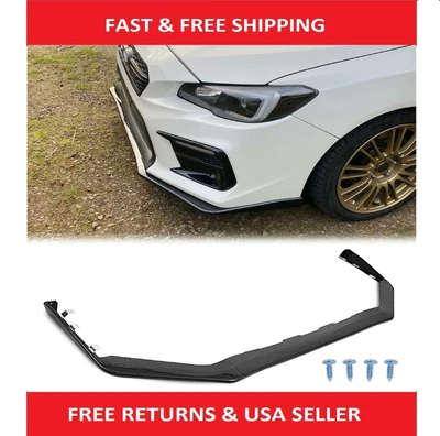 $110.86 • Buy Front Bumper Lip Spoiler For 15-21 Subaru Impreza WRX STI V Limited Carbon Style