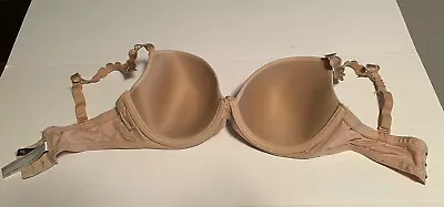 Marie Jo Bra Nude T Shirt Underwire Size 32D Plunge Bra • £10.61