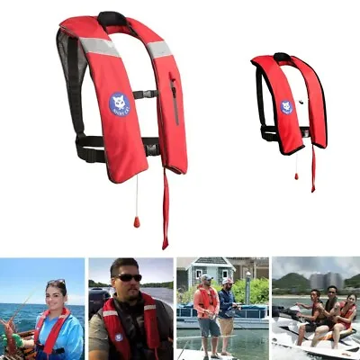 $74.98 • Buy Swimming Life Jacket Kayaking Life Vest Aid Floatation Device W/ CO2 Replacement