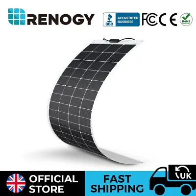 Renogy 200W 400W Flexible Mono Solar Panel 12V RV Rooftop Camping Light Thin • £189.99