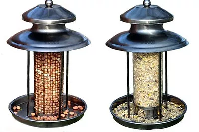 £13.99 • Buy Deluxe Steel Lantern Shaped Wild Birds Seed Or Nut Feeder/bird Feeding Station