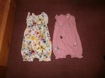 2 Next Baby Girl Romper /all In One / Body Suits / Baby Grow /  Playsuit • £5.99