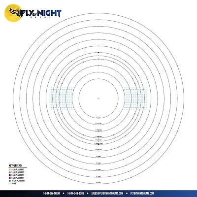 Drum Builder Template 6 -26  All Lug Configurations Snare Bed Markings Keller • $34.99