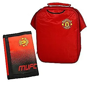 Manchester United Kit Design Lunch Bag And Fade Wallet Combo • £19.99