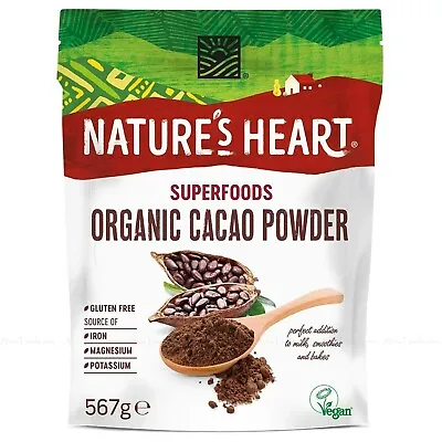 Organic Cacao Powder Nature's Heart Organic Cacao Powder 567g • £11.65