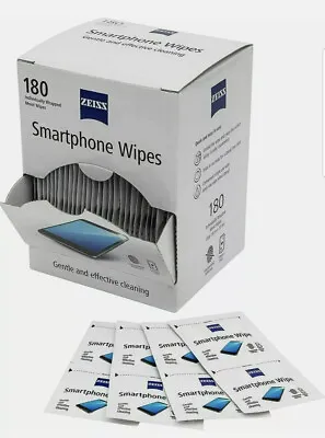£3.50 • Buy 60 X ZEISS Mobile Phone Wipes Screen Laptop Tablet Lens Camera Computer Screen