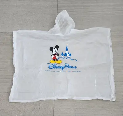 6 Disney Parks Mickey Mouse Clear PVC Rain Poncho 2 Adult 4 Child • $32.99