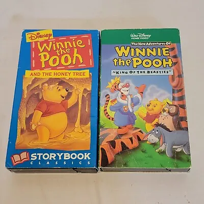 Lot Of 2 Winnie The Pooh VHS Video Tapes The New Adventures & Tigger Too Disney • $10