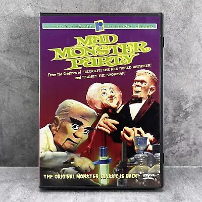 Mad Monster Party (1967) DVD 2002 Full Frame W/ Booklet Stop-Motion Animation • $11.99