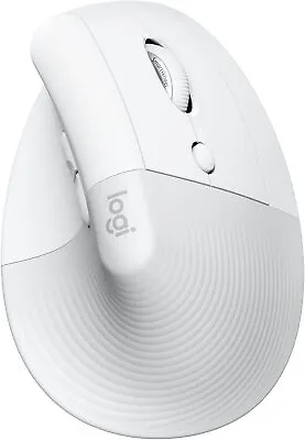 Logitech Lift Vertical Ergonomic Mouse Wireless Or Logi USB Receiver - White • $41.95
