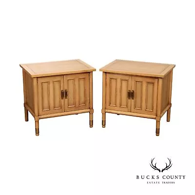 American Of Martinsville Hollywood Regency Pair Of Nightstands • $965