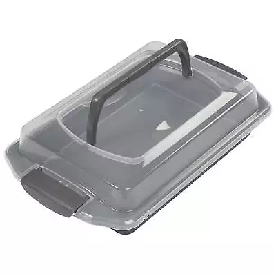 Wilton Bake It Better Steel Non-Stick Oblong Cake Pan With Lid 13 X 9-inch • $14.83