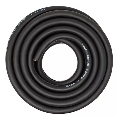 SoundBox CW0-25BK 0 Gauge 25' CCA Amplifier Power / Ground Amp Wire Roll Black • $31.95