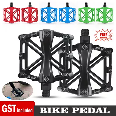 Aluminum Alloy MTB Mountain Road Bike Pedals Flat Platform Bicycle Pedal 9/16  • $19.04