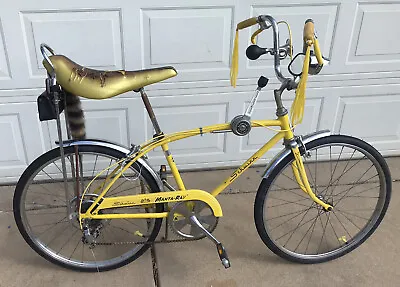 $1795 • Buy Kool Yellow 1972 Schwinn Manta Ray 5-Speed Stingray Krate Bicycle