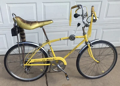 $1795 • Buy Kool Yellow 1972 Schwinn Manta Ray 5-Speed Stingray Krate Bicycle