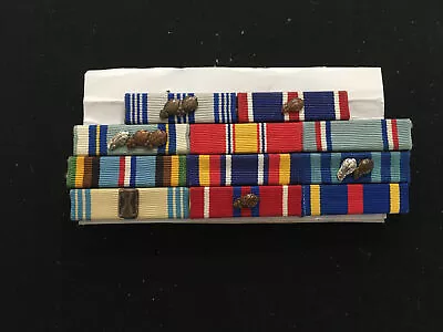 $1.99 SHIP Pre-owned Military Ribbon Rack PO-11: USAF Veteran Misc Ribbon • $10.99