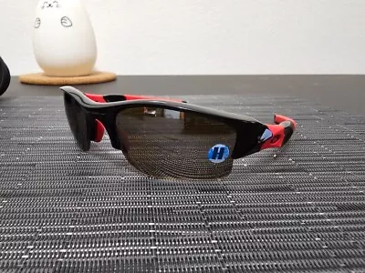 Brand New OAKLEY Flak Jacket XLJ Polished Black Titanium Iridium Polarized • $199.99