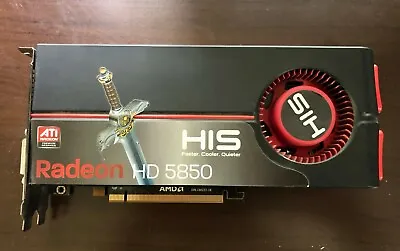 HIS ATI Radeon HD 5850 (H585F1GDG) 1 GB GDDR5 SDRAM PCI Express X16 Graphics Ada • $75