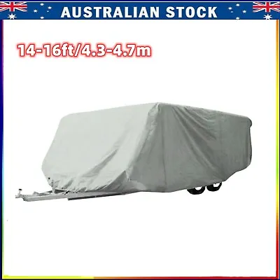 14-16ft/4.3-4.7m Explore Camper Trailer Cover For Jayco Swan Flamingo Caravan RV • $94.99