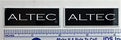 Altec Speaker Grill Badge Logo Emblem 846 886 PAIR Custom Made Aluminum • $9.95