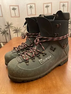 KASTINGER P Hebeler Mountaineering Hard Shell Hiking Trail Boots Gray Mens 8.5 • $56