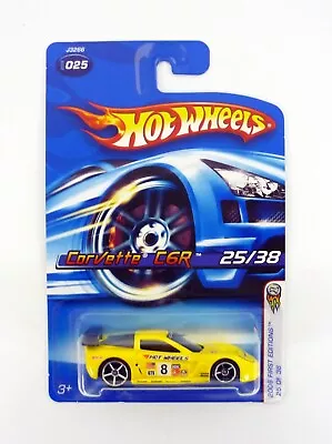 Hot Wheels Corvette C6R #025 First Editions 25 Of 38 Yellow Die-Cast Car 2006 • $3.29