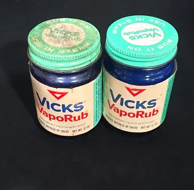 Lot Of 2 Vick S VapoRub; 1962 & 1967. • $15