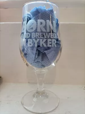£5 • Buy Brinkburn Street Half Pint Beer Glass, Tulip Style, 'Born & Brewed In Byker'