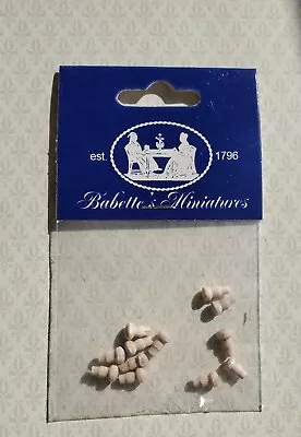 Dollhouse Miniature Wood Knobs Or Drawer Pulls Small 12 Pieces 1:12 Scale 6 Mm • $5.15
