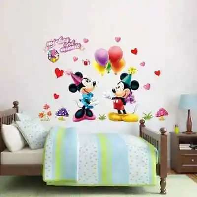 Official Mickey Mouse Wreath Wall Sticker Mural • $31.99