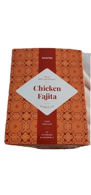 £12 • Buy Exante Meal Replacement Chicken Fajita Dinner Kit